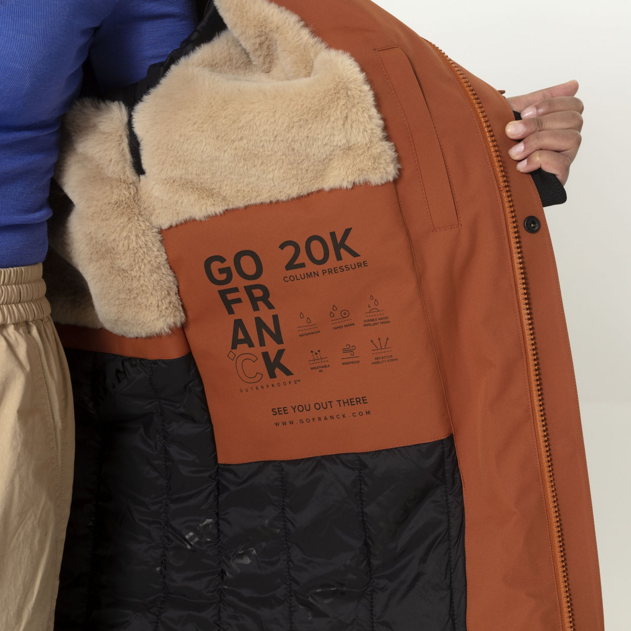 COLD WINTER | LEATHER BROWN gofranck sale in brown, GOFRANCK 2023.