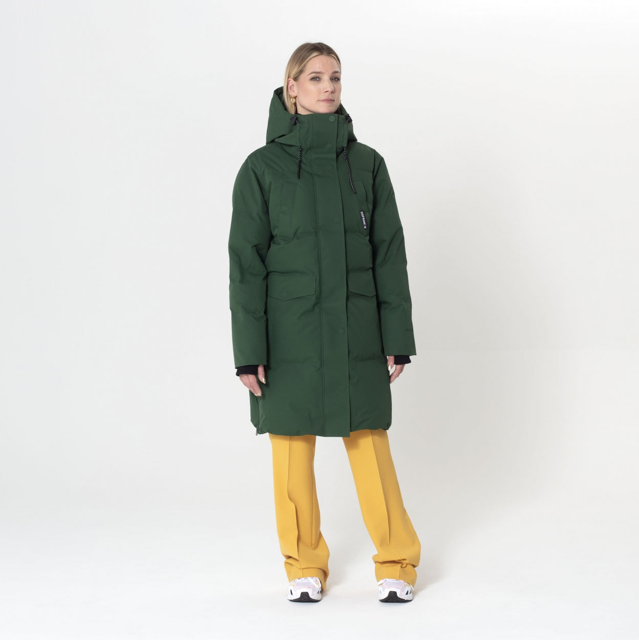 EYE | GREENER PASTURES winter jacket sale in green, GOFRANCK 2023.