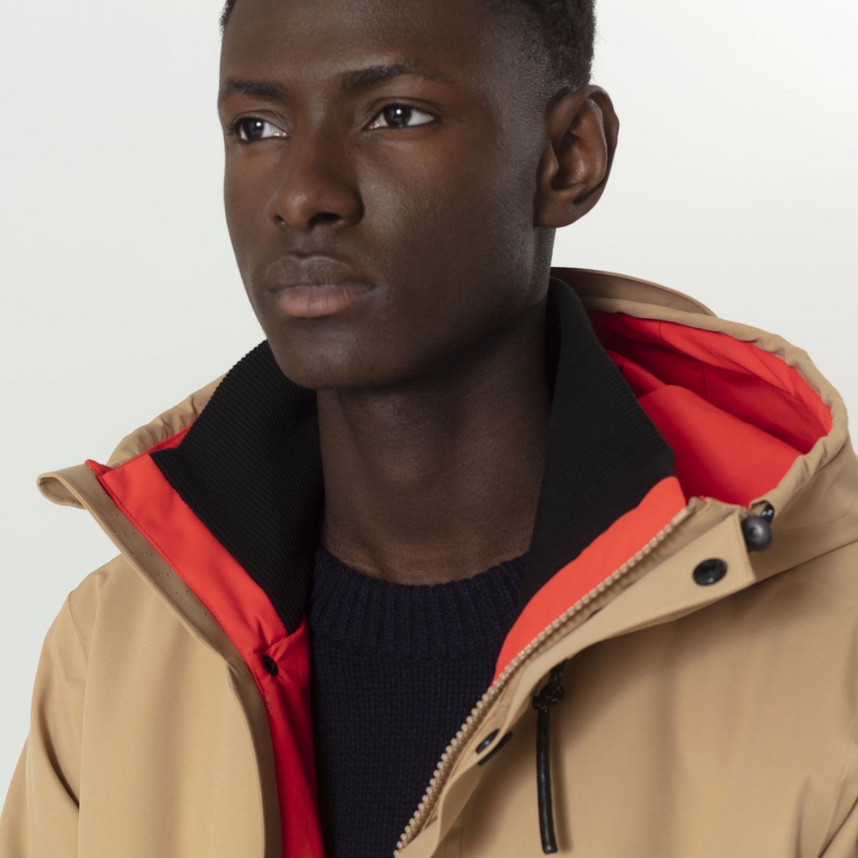 Tan rain jacket mens sale