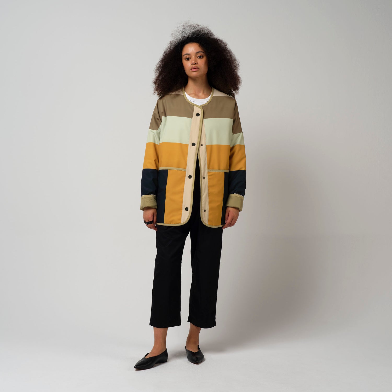 CALM | aloe green / multi stripes